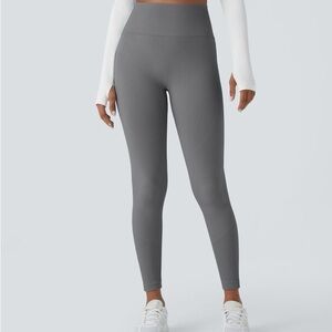 Gray Seamless High Waisted Leggings